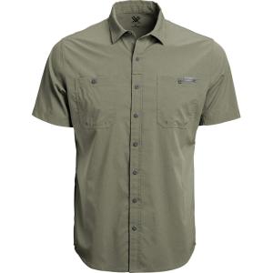 Vortex Men’s Alpine Cove Short Sleeve Shirts – UPF Sun Protection, Moisture Wicking, Quick Dry. Temperature Regulating Fabric(Lichen)