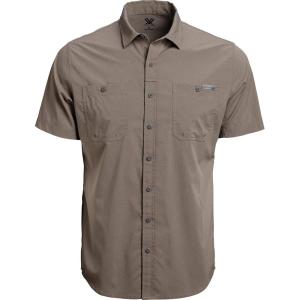 Vortex Men’s Alpine Cove Short Sleeve Shirts – UPF Sun Protection, Moisture Wicking, Quick Dry. Temperature Regulating Fabric(Morel)