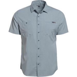 Vortex Men’s Alpine Cove Short Sleeve Shirts – UPF Sun Protection, Moisture Wicking, Quick Dry. Temperature Regulating Fabric(Shale Blue)