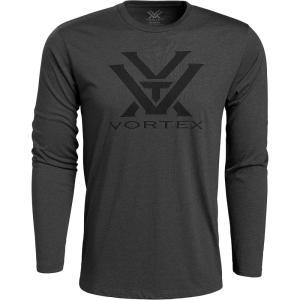 Vortex Men’s Core Logo Long Sleeve T-Shirts(Charcoal Heather)