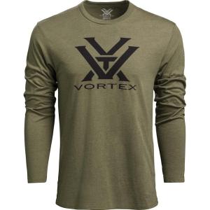 Vortex Men’s Core Logo Long Sleeve T-Shirts(Military Heather)