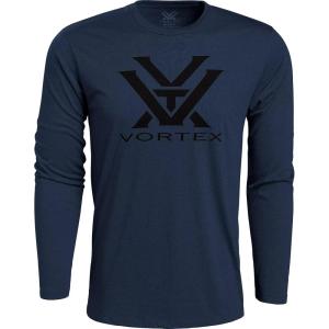 Vortex Men’s Core Logo Long Sleeve T-Shirts(Navy Heather)
