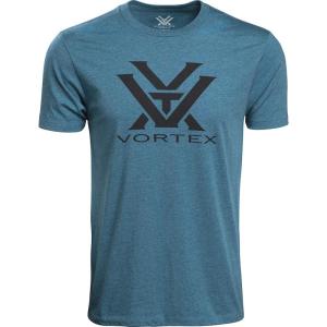 Vortex Men’s Core Logo Short Sleeve T-Shirts(Steel Blue Heather)