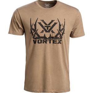 Vortex Men’s Full Tine Short Sleeve T-Shirts(Coyote Heather)