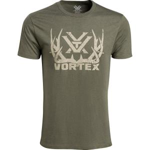 Vortex Men’s Full Tine Short Sleeve T-Shirts(Military Heather)