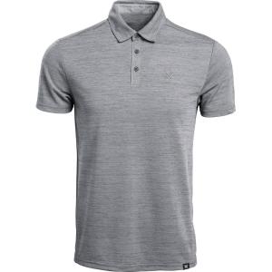 Vortex Men’s Punch in Polo Shirts – UPF 15 Protection, Moisture Wicking, Armpit Gussets(Grey Heather)