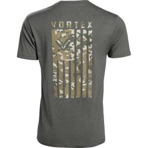 Vortex Men’s Salute Short Sleeve T-Shirts(Dark Olive Heather)