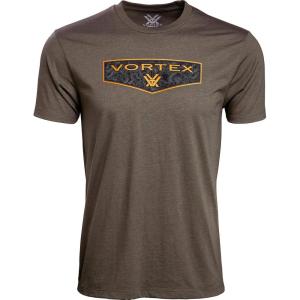 Vortex Men’s Shield Short Sleeve T-Shirts(Brown Heather)