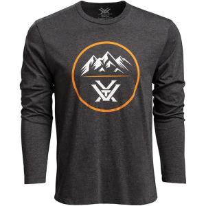 Vortex Men’s Three Peaks Long Sleeve T-Shirts(Charcoal Heather)