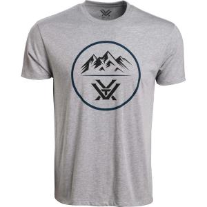 Vortex Men’s Three Peaks Short Sleeve Shirts(Grey Heather)