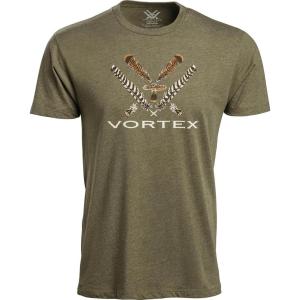 Vortex Men’s Turkey Core Logo Short Sleeve T-Shirts(Military Heather)