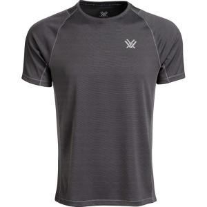 Vortex Men’s Weekend Rucker Short Sleeve Shirts – Moisture Wicking, UPF Sun Protection, Stain Release Technology(Charcoal)