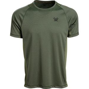 Vortex Men’s Weekend Rucker Short Sleeve Shirts – Moisture Wicking, UPF Sun Protection, Stain Release Technology(Green)
