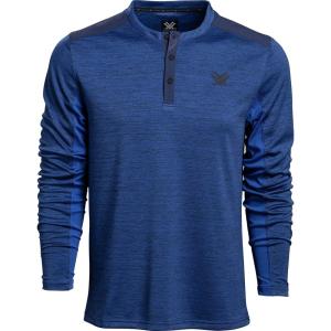 Vortex Optics Northern Heights Henley Long Sleeve Shirt(Blue Jay)