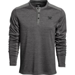 Vortex Optics Northern Heights Henley Long Sleeve Shirt(Grey Heather)