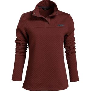 Vortex Women’s Active Trail Office Casual Quilted Arctic Snap Pullover(Port)
