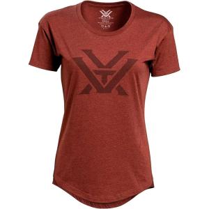 Vortex Women’s Core Logo Short Sleeve Shirts(Rust Heather)
