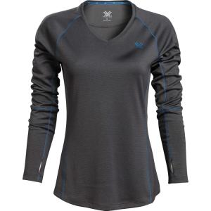 Vortex Women’s Weekend Rucker Moisture-Wicking UPF-Protective High-Performance Long Sleeve Shirt(Charcoal)