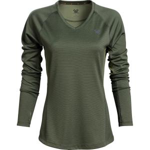 Vortex Women’s Weekend Rucker Moisture-Wicking UPF-Protective High-Performance Long Sleeve Shirt(Forest Night)