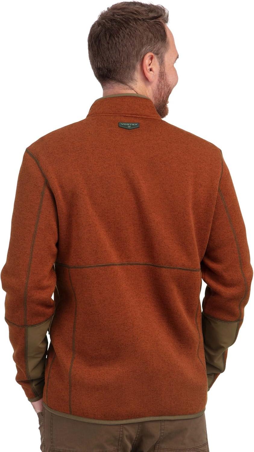image:imageVortex Mens Anchor Point Fleece Full Zip JacketsSequoia Heather