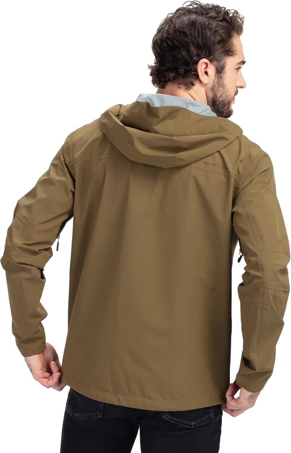 image:imageVortex Mens Cloud Shaker Rain JacketsMilitary Olive