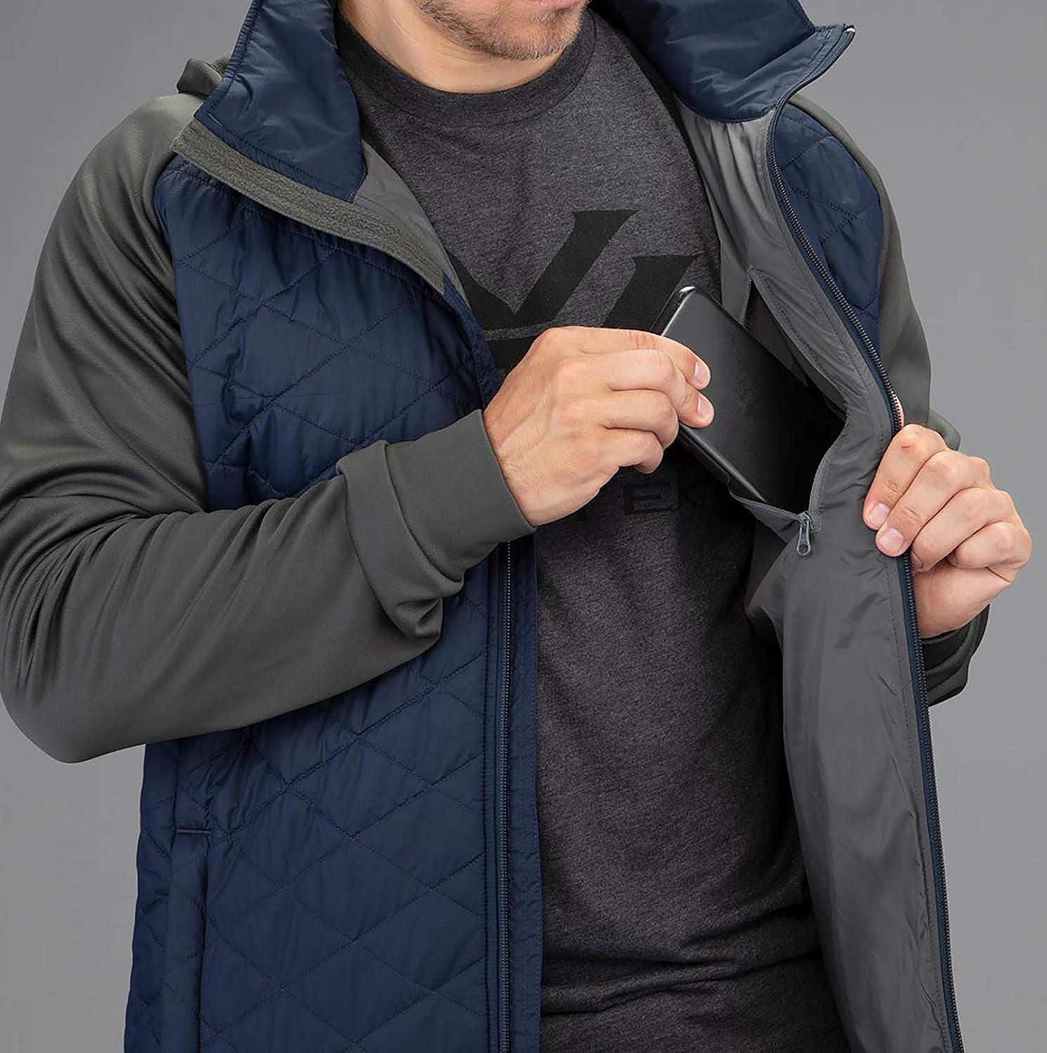 image:imageVortex Mens Fusion Pursuit Hooded JacketsBlack Iris