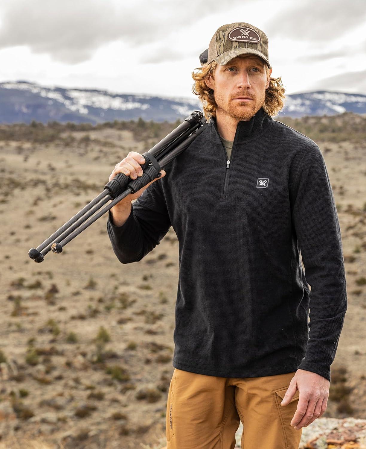 image:imageVortex Mens Yosemite Falls Microgrid Fleece PulloversBlack