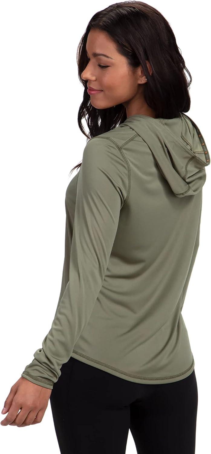 image:imageVortex womens Womens Sun Slayer Moisturewicking 50 Upf Sunprotective Highperformance Polyester HoodieLichen