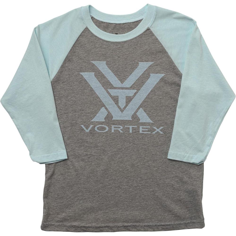 image:imageVortex Kids Long Sleeve Logo TShirtsIce Blue
