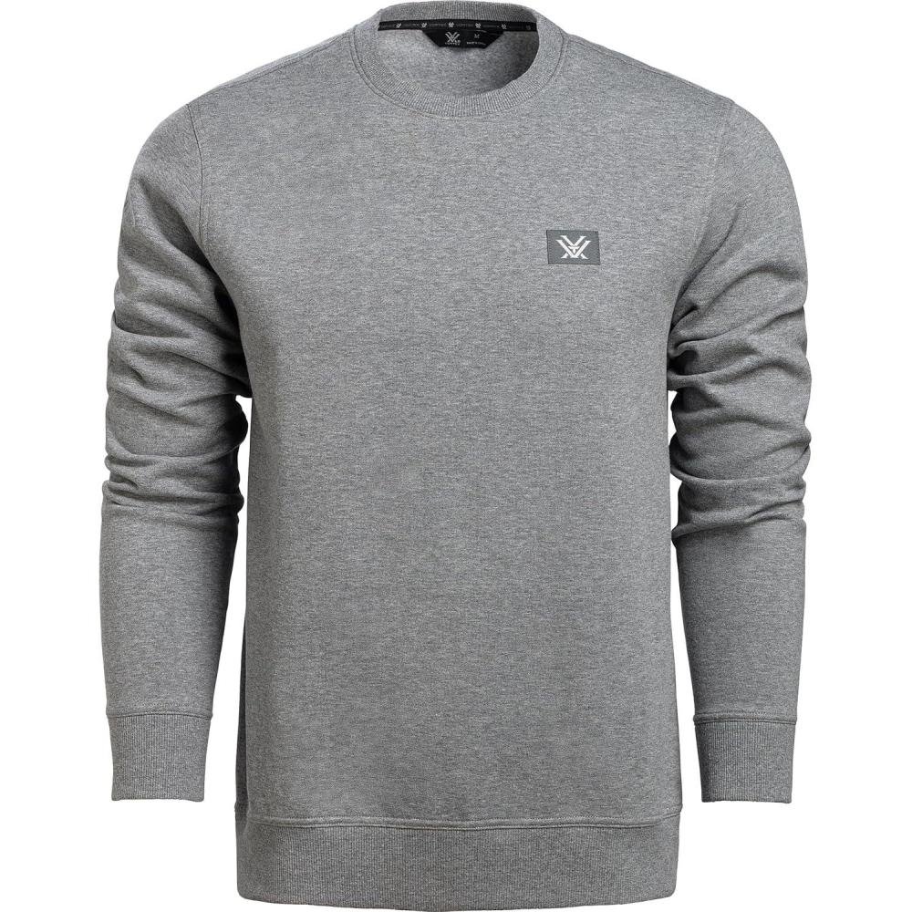 image:imageVortex Mens Comfort Crewneck SweatersGrey Heather
