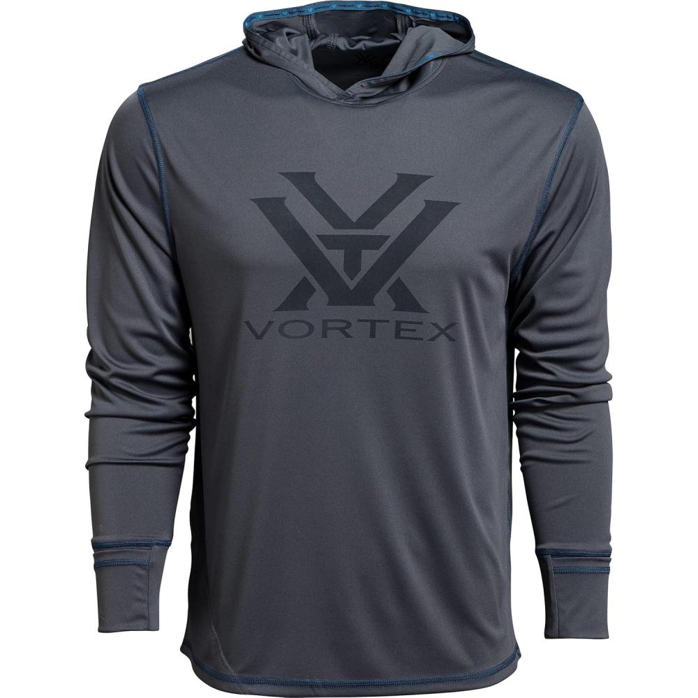 image:imageVortex Mens Sun Slayer Hoodies  UPF 50 MoistureWicking Stretch FabricTurbulence