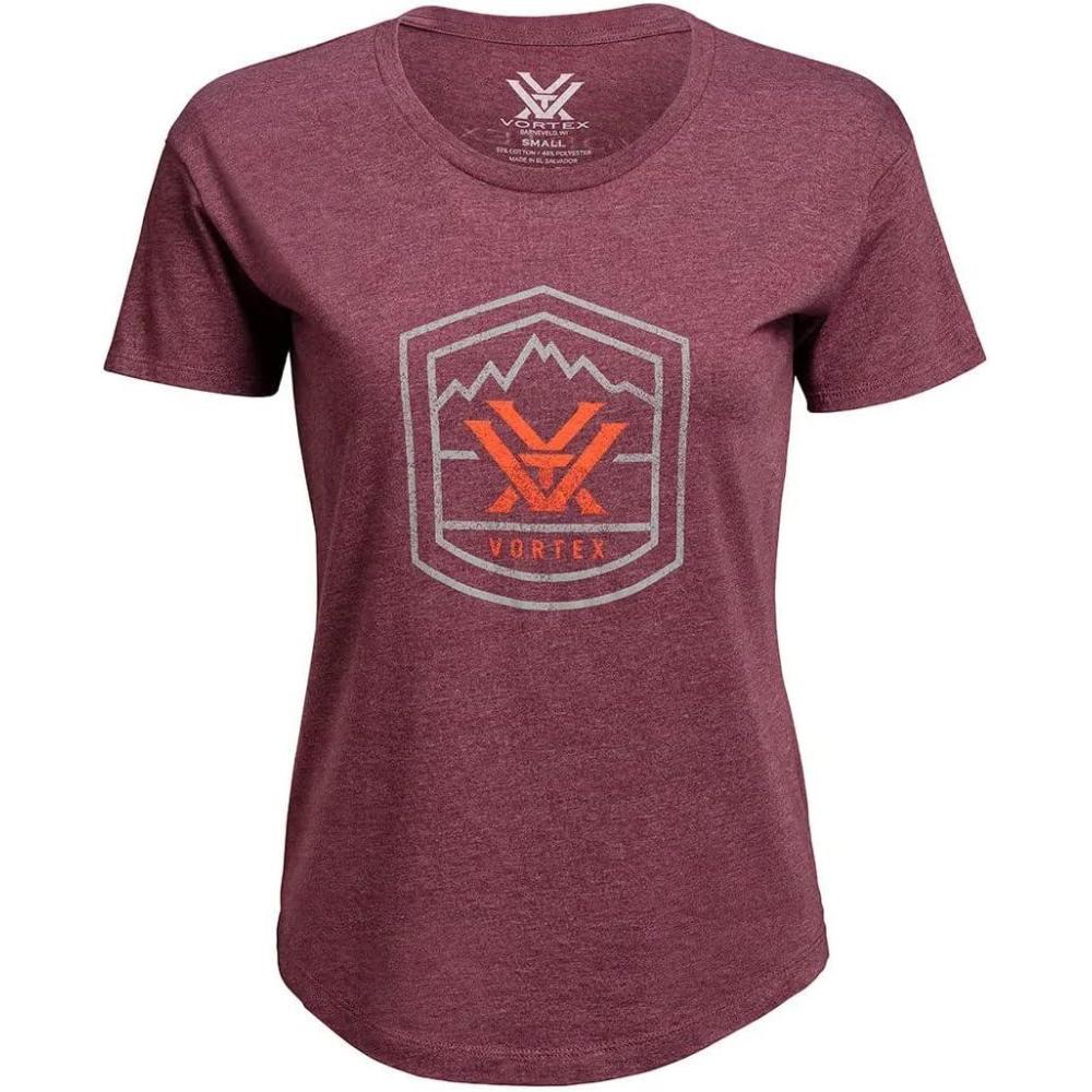 image:imageVortex Womens Total Ascent ShirtsBurgundy Heather
