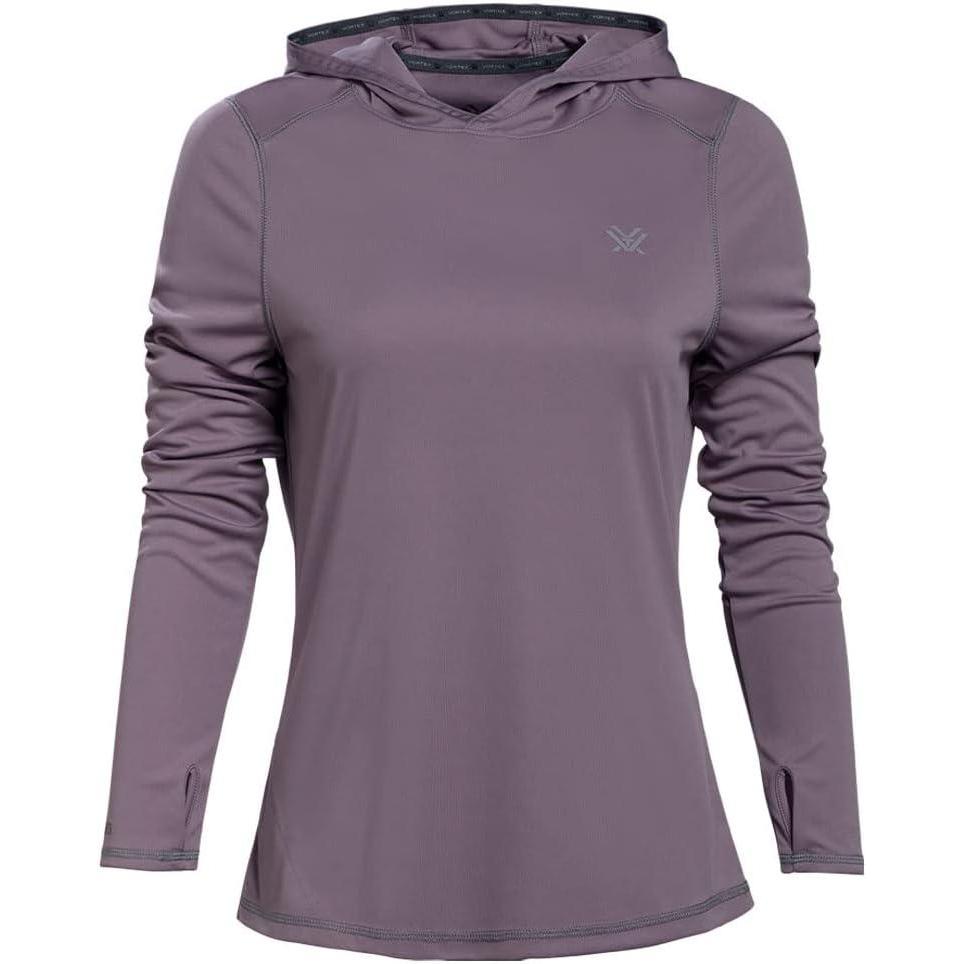 image:imageVortex womens Womens Sun Slayer Moisturewicking 50 Upf Sunprotective Highperformance Polyester HoodieRidge Purple
