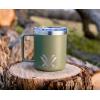 Vortex Insulated 12oz Mugs – Double Wall Vacuum Insulated, BPA Free, No Sweat Design, Removable & Cleanable Gasket On Lid, Splash Proof Lid – Unlimited, Unconditional Warranty(Lichen)