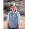 Vortex Kid’s Long Sleeve Logo T-Shirts(Ice Blue)