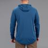 Vortex Men’s Sun Slayer Hoodies – UPF 50, Moisture-Wicking, Stretch Fabric(Dark Blue)