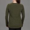 Vortex Women’s Active Casual Fall Cozy Knit Baselayer Thumbholes Front Country Thermal Pullover(Olive)