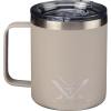Vortex Insulated 12oz Mugs – Double Wall Vacuum Insulated, BPA Free, No Sweat Design, Removable & Cleanable Gasket On Lid, Splash Proof Lid – Unlimited, Unconditional Warranty(Tan)