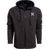 Vortex Men’s Full Zip Comfort Hoodie(Charcoal Heather)
