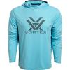 Vortex Men’s Sun Slayer Hoodies – UPF 50, Moisture-Wicking, Stretch Fabric(Flats Blue)