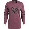 Vortex Women’s Camo Core Logo Long Sleeve T-Shirts(Burgundy Heather)