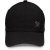 Vortex Womens Casual Everyday Classic Nylon UPF Sun Protection Performance Cap Hat(Black)