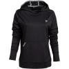 Vortex Women’s Fall Moisture-Wicking 50+ UPF Sun-Protective High-Performance Polyester Hooded Pullover(Black)