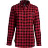 Vortex Women’s Timber Rush Flannel Moisture-Wicking High-Performance Cotton Long Sleeve Shirt(Red Buffalo)