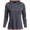 Vortex womens Women’s Sun Slayer Moisture-wicking 50+ Upf Sun-protective High-performance Polyester Hoodie(Turbulence)