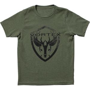 Vortex Kid’s Buck Badge T-Shirt(Military Heather)