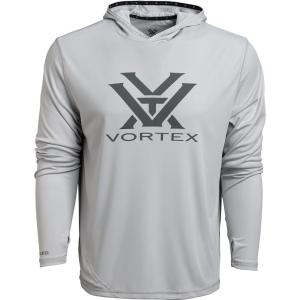 Vortex Men’s Sun Slayer Hoodies – UPF 50, Moisture-Wicking, Stretch Fabric(Cool Grey)