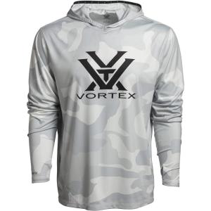 Vortex Men’s Sun Slayer Hoodies – UPF 50, Moisture-Wicking, Stretch Fabric(White Camo)