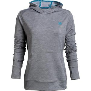 Vortex Women’s Fall Moisture-Wicking 50+ UPF Sun-Protective High-Performance Polyester Hooded Pullover(Monument)
