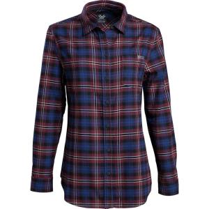 Vortex Women’s Timber Rush Flannel Moisture-Wicking High-Performance Cotton Long Sleeve Shirt(Rose Wine)
